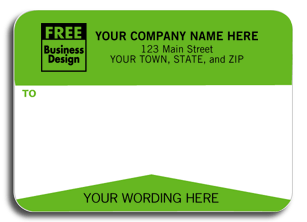 Mailing Labels White Green 79