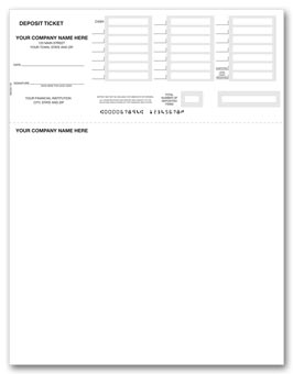 80200, Deposit Tickets, Laser,Quickbooks