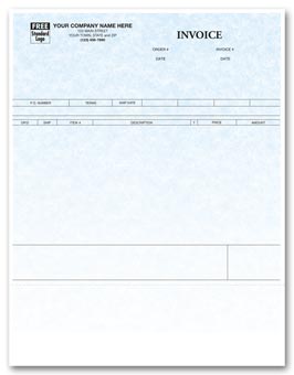 80205G, Laser Product Invoice - Parchment 
