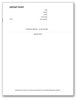 81019, Deposit Tickets, Laser, Peachtree