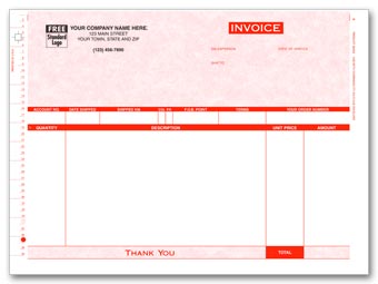 9040G, Continuous Invoice Parchment