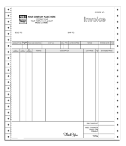 9041, Classic Continuous Invoice