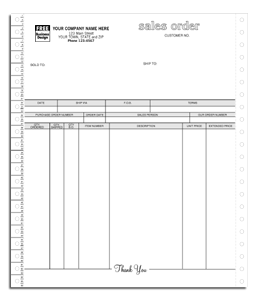 9057, Classic Continuous Sales Order