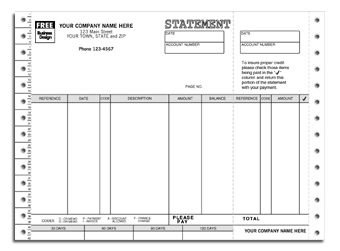 9063, Classic Continuous Statement 