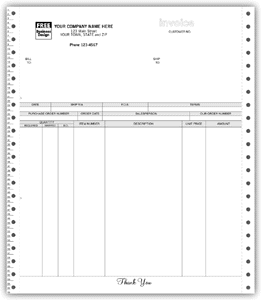 9119, Continuous Invoice 