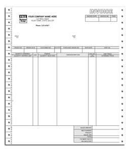 9138, Classic Continuous Invoice 