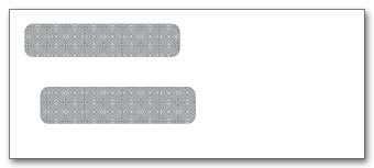 91552, Double Window Envelope 8 5/8 x 3 5/8 