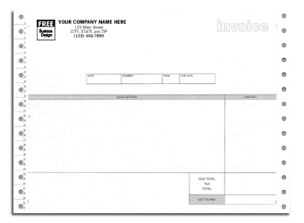 9245, Continuous Non-Inventory Invoice 