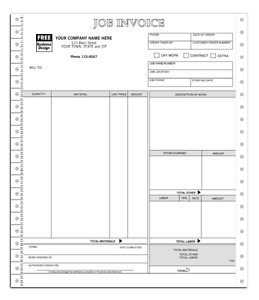 9251, Classic Continuous Job Invoice