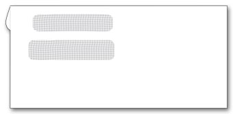 9381, Double Window Confidential Envelope