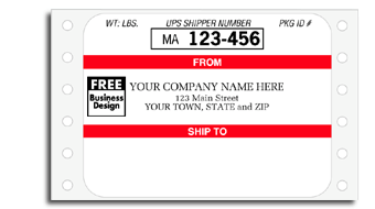 9389, Continuous UPS Mailing Label