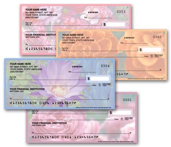 C702, Personal Check - Floral