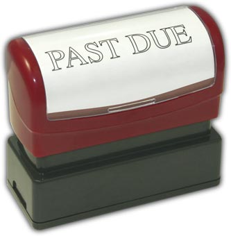 D2066, Stamper, Pre-Inked,Stock-Past Due 