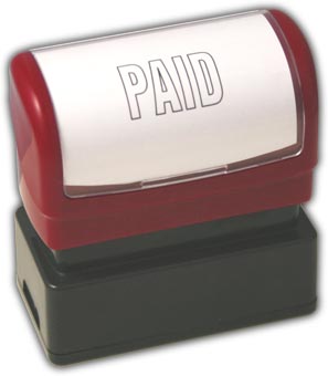 D2068, Stamper,Pre-Inked, Stock-Paid 