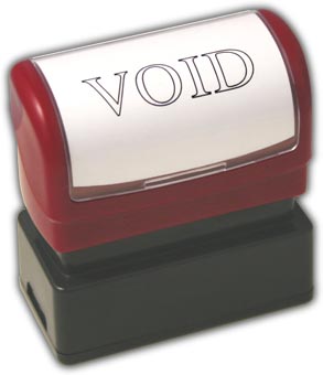 D2073, Stamper, Pre-Inked, Void 