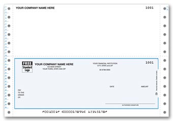 DCB172, Continuous Bottom 6 1/2" Multi-Purpose Check 