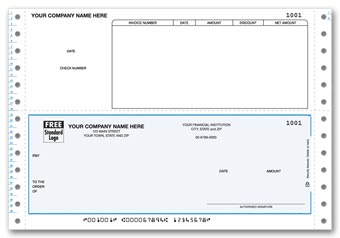 DCB205, Continuous Bottom 6 1/2" Accounts Payable Check