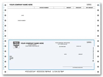 DCB209, Continuous Bottom Accounts Payable Check