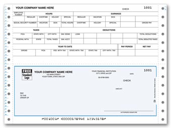 DCB303, Continuous Bottom Payroll Check