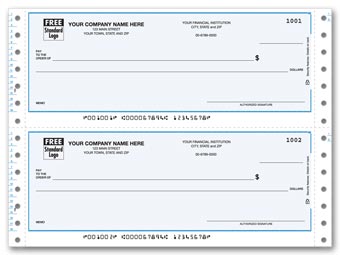 DCC155, Continuous 3 1/2" Multi-Purpose Check, Lined 
