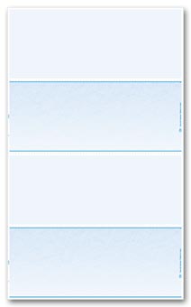 DL2V835, Laser 2-Up Check, Blank Check Stock