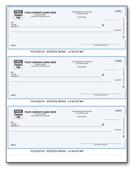 DLA104, Laser 3-Up Multi-Purpose Check, Lined