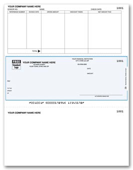 DLM255, Laser Middle Accounts Payable Check