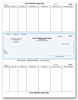 DLM268, Laser Middle Accounts Payable Check