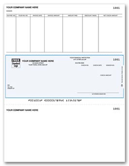 DLM270, Laser Middle Accounts Payable Check