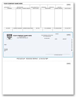 DLM305, Laser Middle Payroll Check