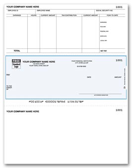 DLM308, Laser Middle Payroll Check