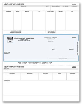 DLM309, Laser Middle Payroll Check