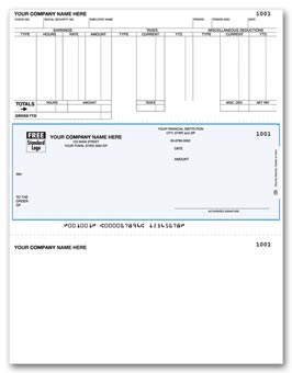 DLM310, Laser Middle Payroll Check