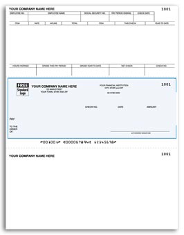 DLM317, Laser Middle Payroll Check 