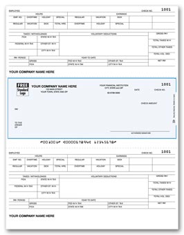 DLM325, Laser Middle Payroll Check