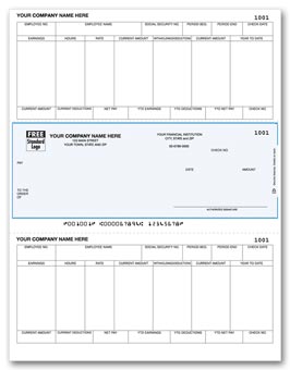 DLM330, Laser Middle Payroll Check 