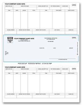 DLM331, Laser Middle Payroll Check