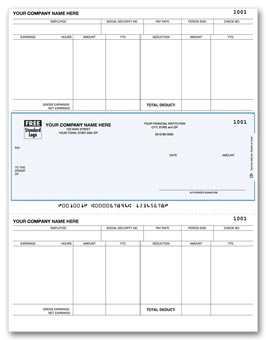 DLM334, Laser Middle Payroll Check