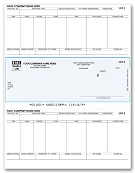 DLM341, Laser Middle Payroll Check