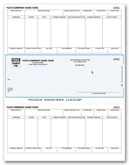 DLM342, Laser Middle Payroll Check
