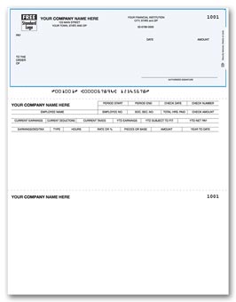 DLT304, Laser Top Payroll Check 