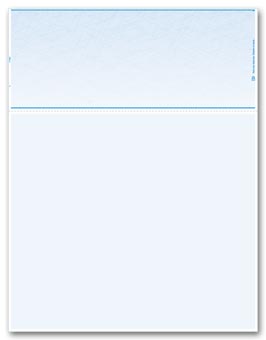 DLTV820, Laser Top Blank Check Stock, 7.5" Voucher 