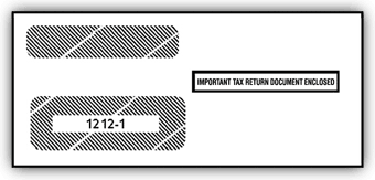 1099 Double window envelope TF12121