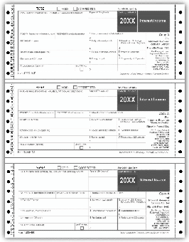 TF2130, Continuous 1099 Int. Self-Mailer - Carbon 