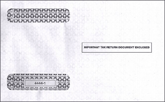 W-2 Envelope, 4-Up Horizontal, Laser TF44441