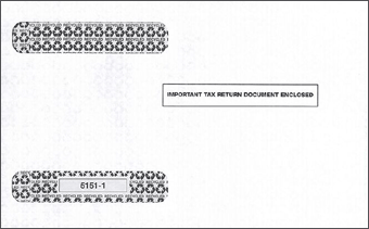 TF51511, 4-Up Horizontal Laser W-2 Envelope 