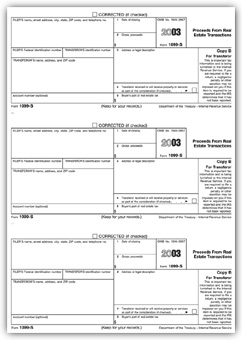 TF5161B, Laser 1099-S Payer and/or Borrower Copy B - Bulk Carton