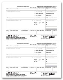 TF5203, Laser W-2 Employee Copy 2/Copy C 
