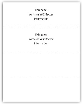 TF5208B, 4-Up Blank Laser W2, Horizontal Format - Bulk Carton