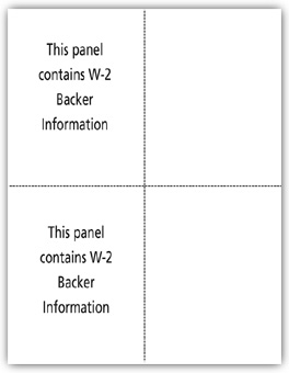 TF5209B, 4-up Blank Laser W-2 - Bulk Carton